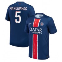 Moški Nogometni dresi Paris Saint-Germain Marquinhos #5 Domači 2024-25 Kratek Rokav